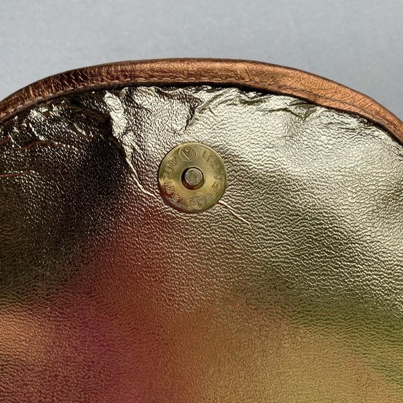 Vintage 80's HALA Gold Metallic Shoulder Bag Purse - Picture 8 of 15